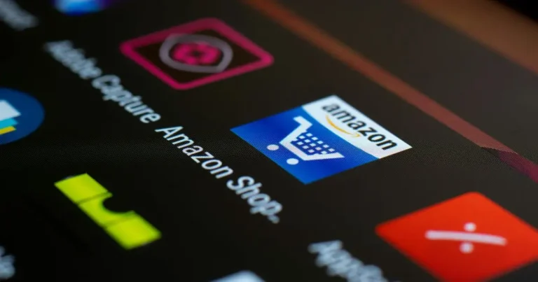 Mobile phone showcasing Amazon app where Amazon Sellers VAT Updates have been listed