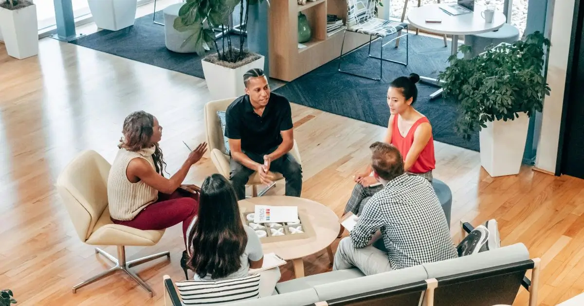 Chartered Accountants in the UK discussing things over meeting